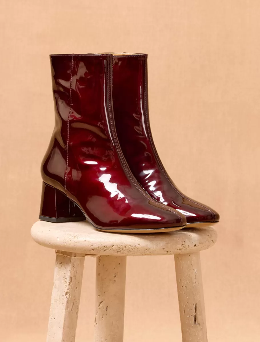 Pied de Biche Boots, Bottines Et Bottes>Albane Lie-de-vin