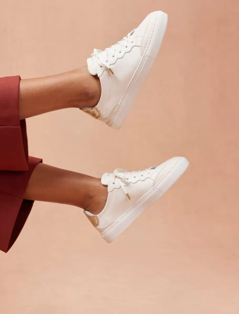 Pied de Biche Sneakers>Alena Blanc-platinium