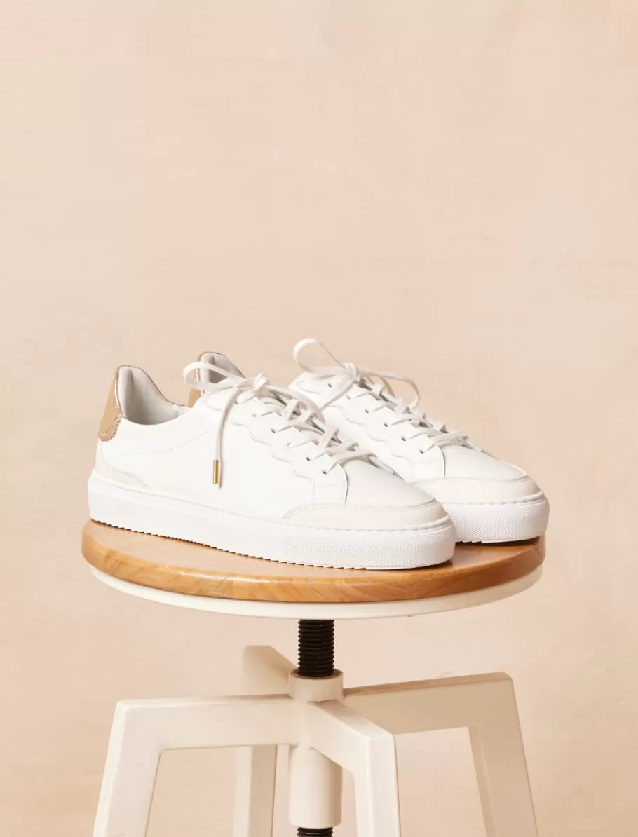 Pied de Biche Sneakers>Alena Blanc-platinium