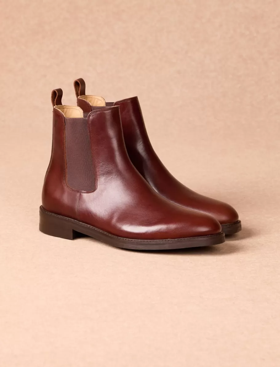 Pied de Biche Boots Et Bottines>Chelsea boot city Bourgogne