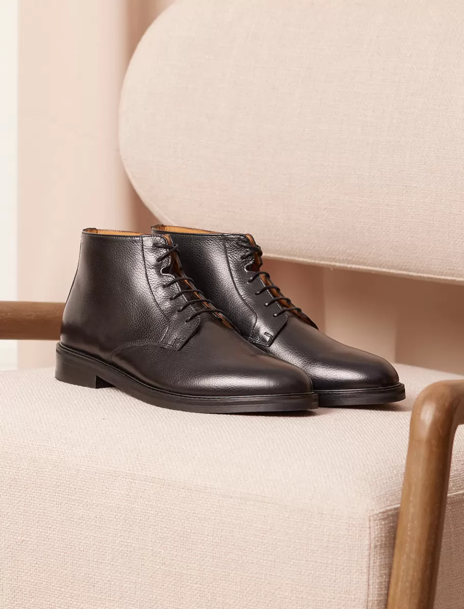 Pied de Biche Boots Et Bottines>Chukka Boots City Noir-graine