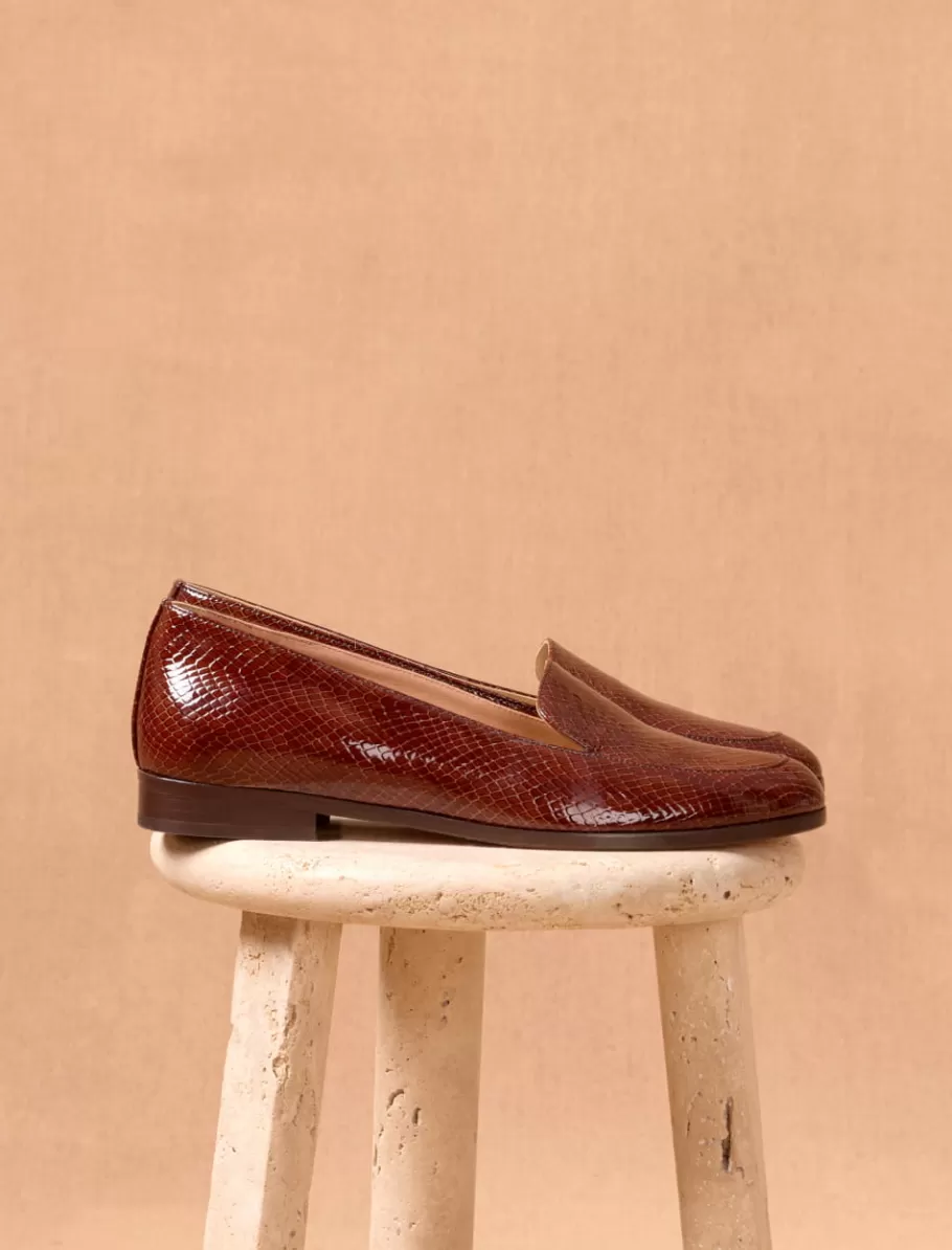 Pied de Biche Mocassins Et Derbies>Lou Acajou-Reptile