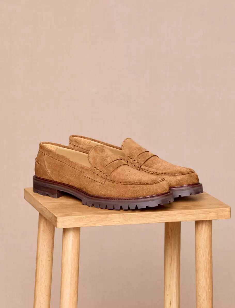 Pied de Biche Mocassins & Derbies>Marco Camel